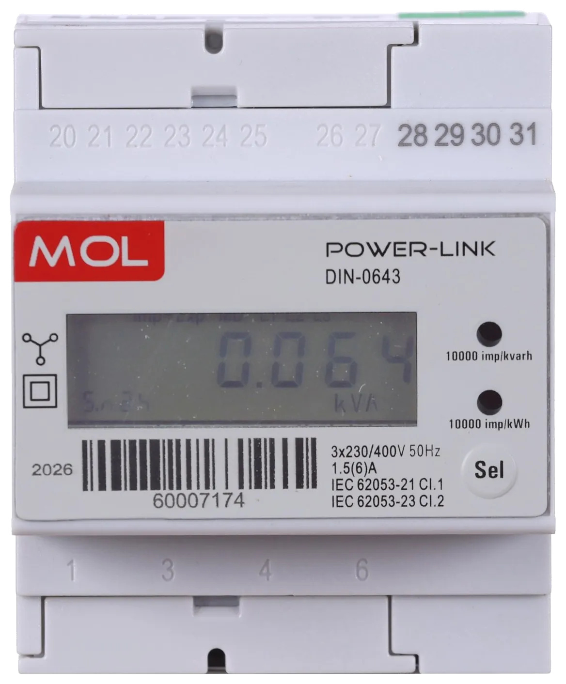 DIN-0643 DIN-rail meter