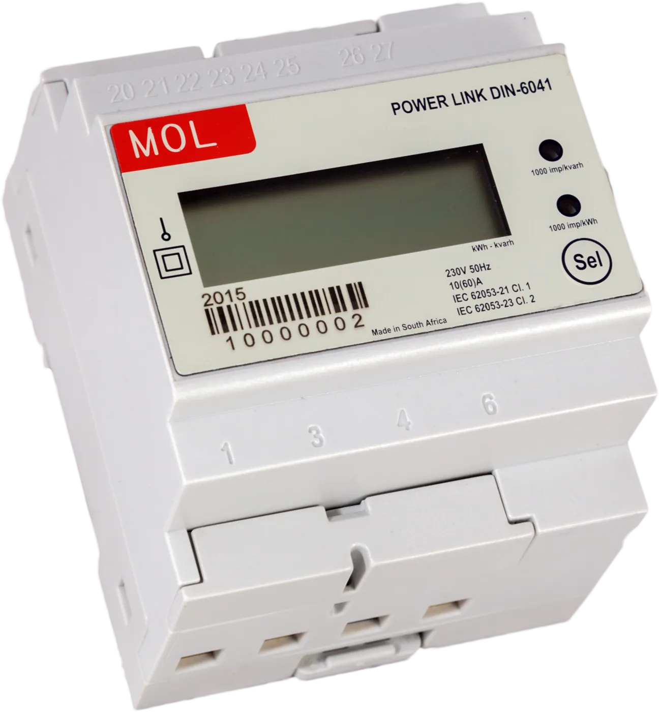 DIN-6041 DIN-rail meter